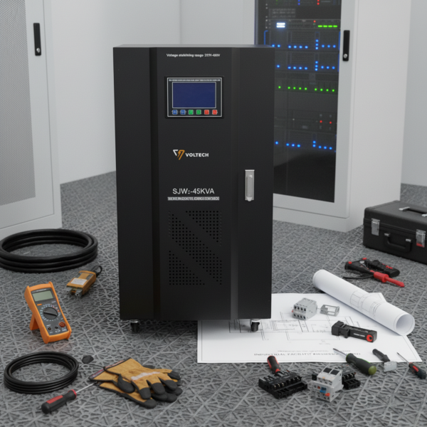 Stabilisateur de Tension Triphasé 45KVA Tunisie 275V-450V AC