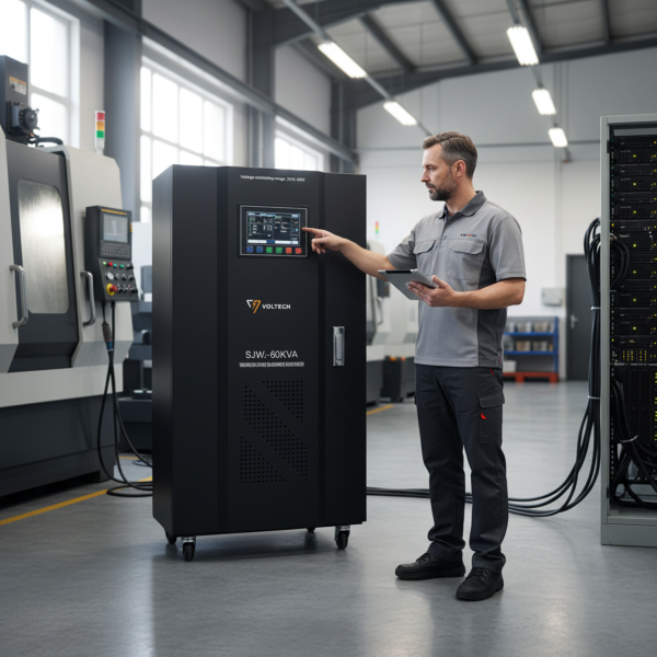 Stabilisateur de Tension Triphasé 60KVA Tunisie 275V-450V AC