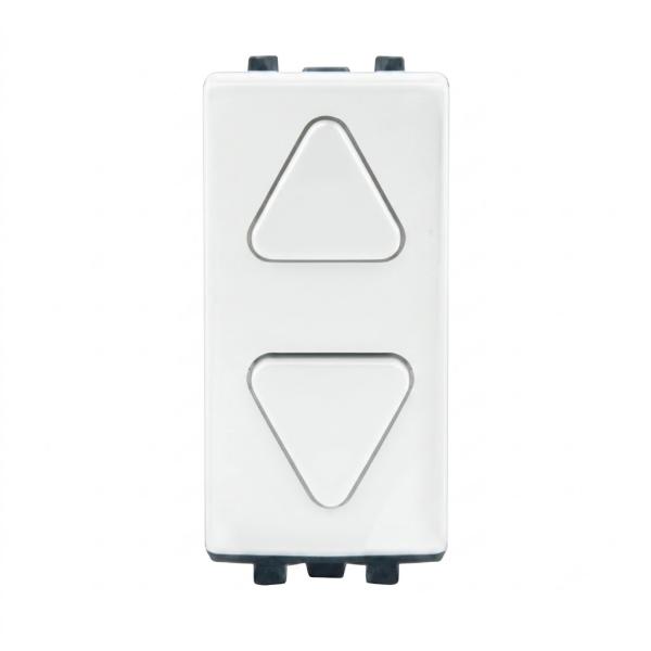 Commutateur pour volets roulants 7037 à boutons poussoirs Blanche – Commande volet roulant électrique