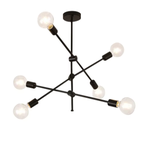 Suspension LD5909-6 – 6 Ampoules E27 – Design Élégant et Moderne