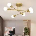 Suspension JXD100 – 6 Ampoules E27 – Design Moderne