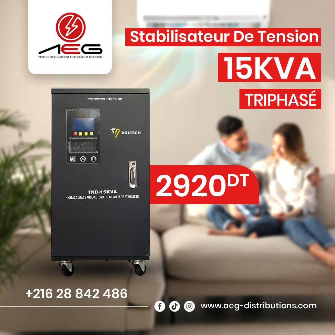 Stabilisateur De Tension Triphasé Servo Moteur 15KVA 275V-450V AC