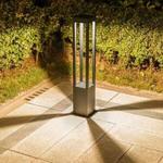 POTLET LED ROND/Carré 7W IP65 Noir 3000K Taille 108 * 108 * H 600mm