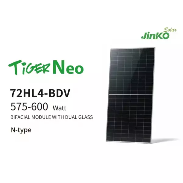Panneau solaire Jinko 575W 600W prix Tunisie bifacial