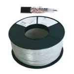 Câble coaxial 75 Ohms RG6 PE Noir