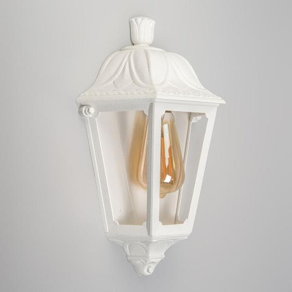 Demi Lanterne Murale Extérieur IESSE 27 Blanc Transparent Fumagalli