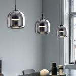 Suspension Luminaire luxe noir minimaliste