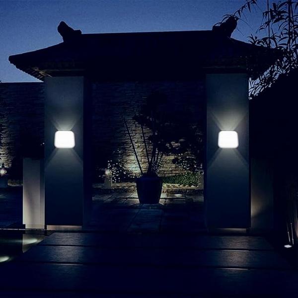 Applique Mural & Plafond LED Carre 24W IP65 Blanc 7000k Taille 220*220mm