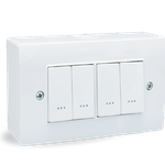 Porte module apparent avec 5 plaques