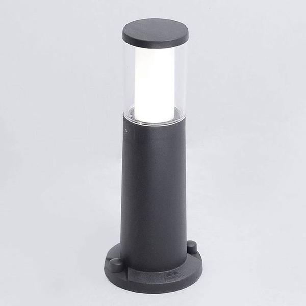 Potelet LED Carlo 400 Transparent Noir GU10 6W Fumagalli