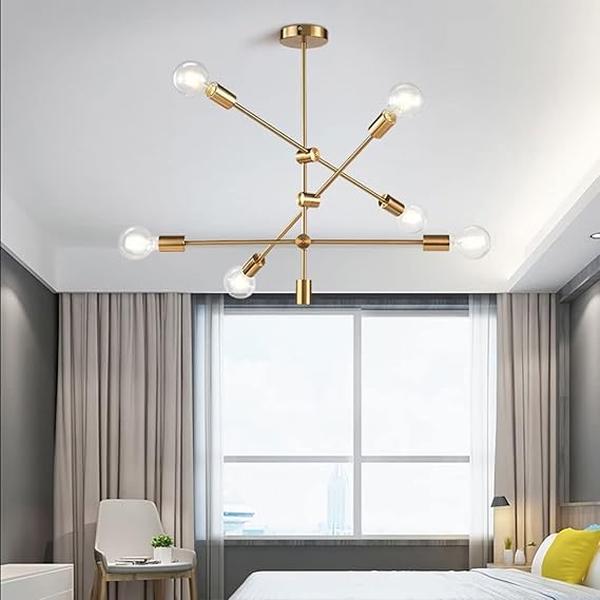 Suspension MBN001-6 – 6 Ampoules E27 – Design Industriel ou Contemporain