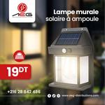 Lampe murale solaire à ampoule