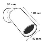 Spot Apparent GU10 Blanc + Lampe Gratuit