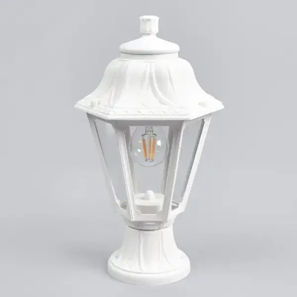 Lanterne sur pied MIKROLOT ANNA BLANC Transparent E27 FUMAGALLI