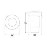 Spot Encastrable LED CECI 90 NOIR SATIN Fumagalli