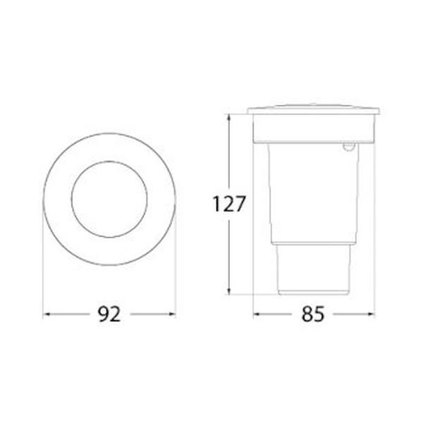 Spot Encastrable LED CECI 90 NOIR SATIN Fumagalli