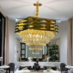 Luste en cristal design créatif en acier inoxydable