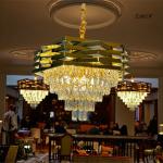 Luste en cristal design créatif en acier inoxydable