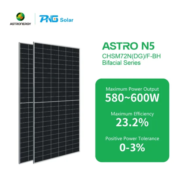 Panneau solaire Astronergy 580W 600W bifacial