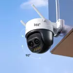 Caméra de Surveillance Wifi Imou Cruiser Z 5MP IPC-S7DP-5M0WEZ – Caméra Extérieure PTZ Étanche IP66