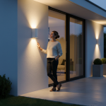 Applique murale étanche extérieur Ronde 2 lampes GU10 - Blanche