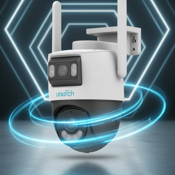 Caméra WiFi Uniarch Dual Lens 3+3MP Panda