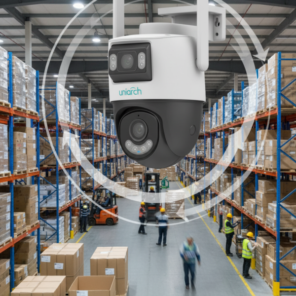 Caméra WiFi Uniarch Dual Lens 3+3MP Panda