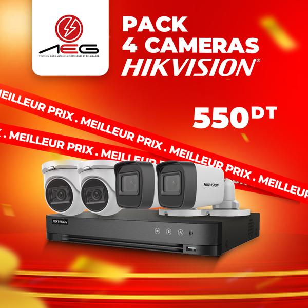 Pack 4 Caméras Hikvision