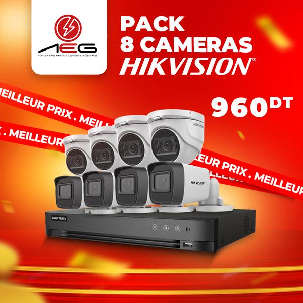 Pack 8 Caméras Hikvision