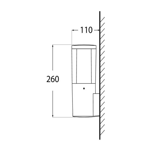 Applique Murale LED CARLO WALL Blanc Transparent Fumagalli