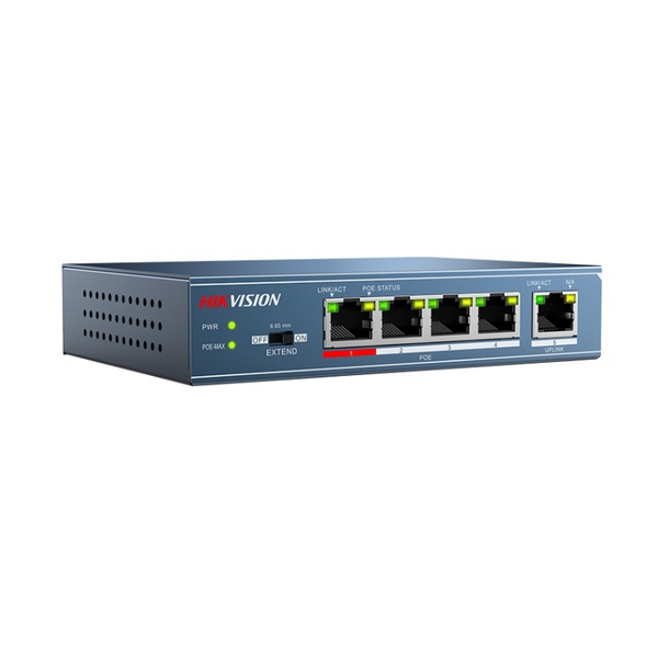 SWITCH HIKVISION 4 PORTS POE