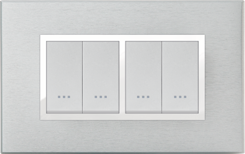 Plaque-cache-alpha-stiel-Prestige-Aluminium-anodisé-brossé-4-interrupteurs-modules-500×315